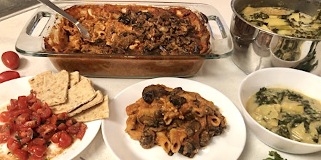 3-Course Cooking Class: Mushroom Ziti, Zuppa Toscana, & Basil Bruschetta