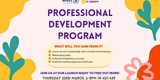 Professional Development Program Launch Night