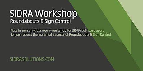 SIDRA for Roundabouts & Sign Control | Sydney [TW018] primary image