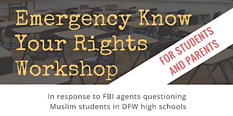 Muslim Ban & Emergency Know Your Rights Workshop at ICI (Irving) primary image