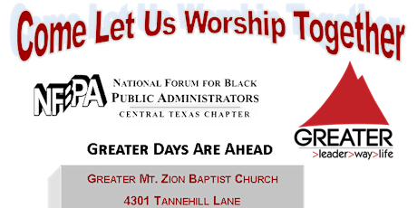 NFBPA Central Texas Chapter Worship Service primary image