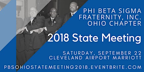 2018 State Meeting: Phi Beta Sigma Fraternity, Inc., Ohio Chapter primary image