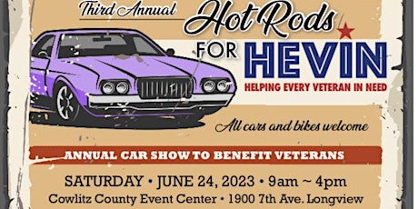 3rd Annual Hot Rods for HEVIN - Family Friendly Car show benefitting HEVIN