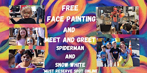 Free Face Painting and Character Meet and Greet