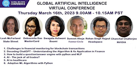 Imagem principal de Global Artificial Intelligence Virtual Conference- Webinar  (Free)