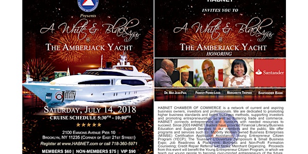 The White & Black Affair at the AmberJack Yacht