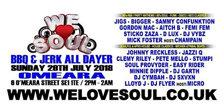 We Love Soul BBQ & Jerk All Dayer primary image