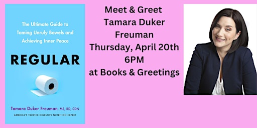 Meet & Greet Tamara Duker Freuman Thursday, April 20th 6 PM