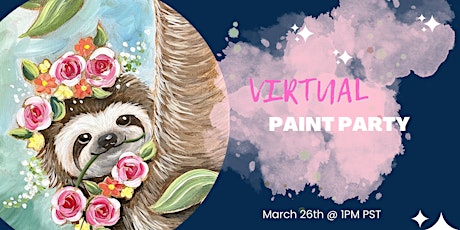 SPRING SLOTH VIRTUAL PAINT PARTY