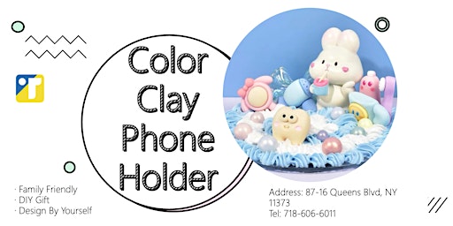 Best DIY workshop | Colored Cream Clay Phone Holder primary image