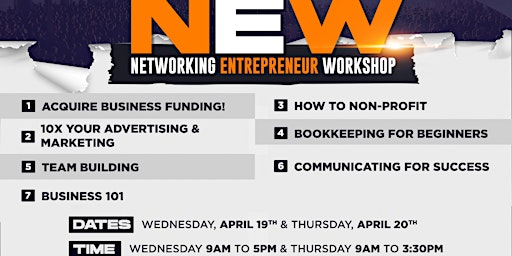 Networking Entrepreneur Workshop for Startups and Small Businesses [FREE]