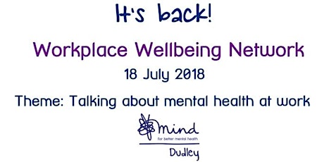 Workplace Wellbeing Network - Talking about Mental Health  primary image