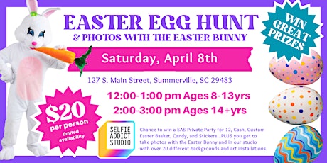 Easter Egg Hunt and Photos with the Easter Bunny - WIN GREAT PRIZES