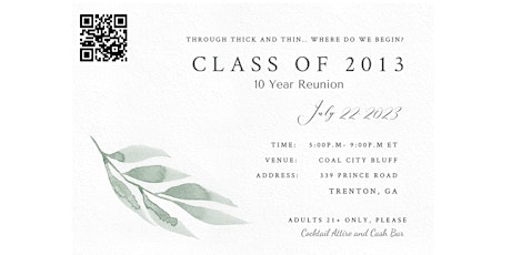 Class of 2013 -10 Year Reunion