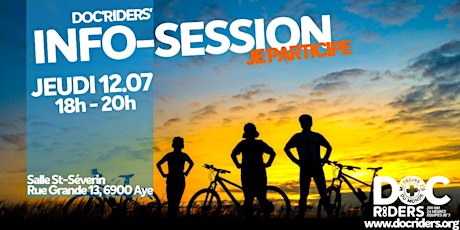 Primaire afbeelding van Doc'Riders' Info-session