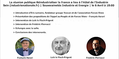 Souverainetés Industrie&Energie: Loïk le Floch Prigent & Frédéric Pierrucci