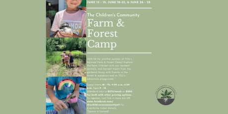 TCC Farm & Forest Camp - THREE-WEEK PACKAGE primary image