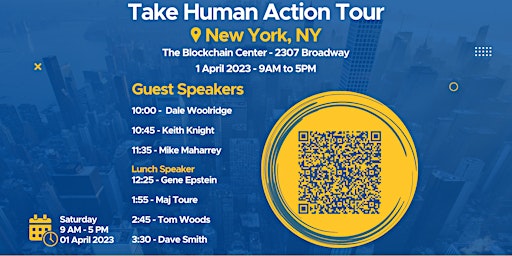Take Human Action Tour 2023: New York, 4/1 + FREE Campaign Training on 4/2