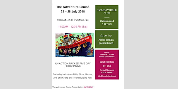 The Adventure Cruise - Holiday Bible Club