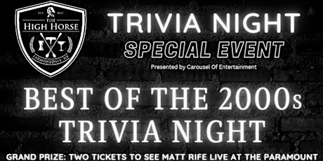 MATT RIFE TICKET GIVEAWAY | Best of the 2000s Trivia Night EXTRAVAGANZA