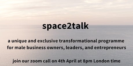 space2talk - a unique transformational programme for men