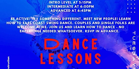Intermediate Swing  Dance  • Singles and Couples, welcome alike!