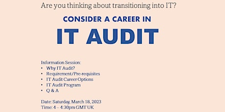 IT Audit Information Session primary image