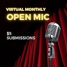 Monthly Open Mic Night (Virtual)