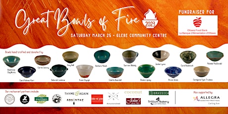 Great Bowls of Fire 2023 - A Fundraiser for the Ottawa Food Bank