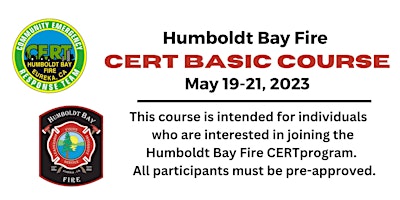 Humboldt Bay Fire CERT Basic Course