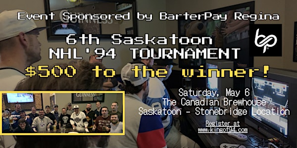 NHL'94 tournaments! (SNES and SEGA) -Sponsored by BarterPay Regina