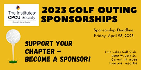 Imagen principal de CPCU Golf Outing 2023 Sponsors