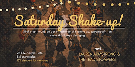 Saturday Shake-up with Lauren Armstrong & the Trad Stompers primary image