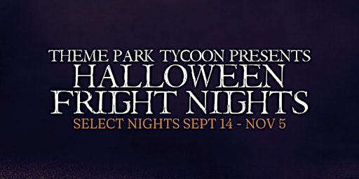Halloween Fright Nights 2023