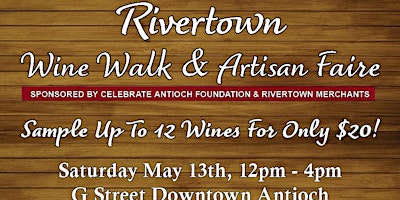 Rivertown Wine Walk and Artisan Faire primary image