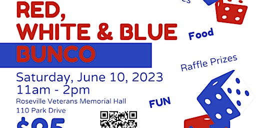 RED, WHITE, BLUE BUNCO - JUNE 10, 2023 primary image