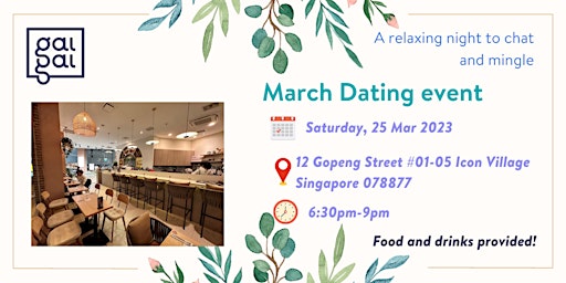 March Speed Dating event