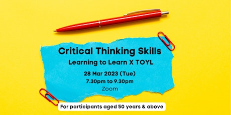 Critical Thinking Skills | Learning to Learn X TOYL