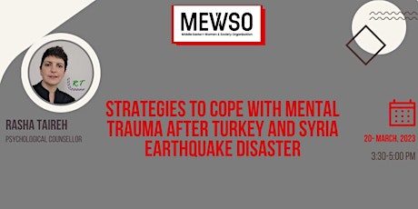 Strategies to cope with emotional trauma after Turkey and Syria earthquake. primary image