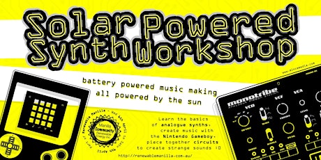 Battery Powered Music -Drop in + Make - Sat 15 April RENEWABLE MANILLA primary image