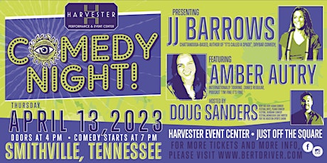 Comedy Night with Doug Sanders, Amber Autry, and JJ Barrows