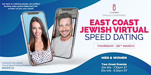 Isodate's East Coast Jewish Virtual Speed Dating Event