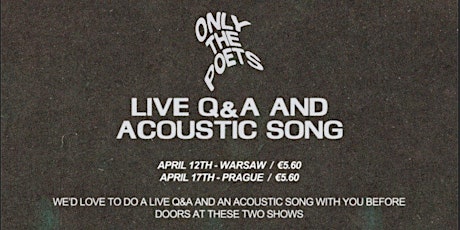 Prague Q&A & Acoustic Song - April 17th