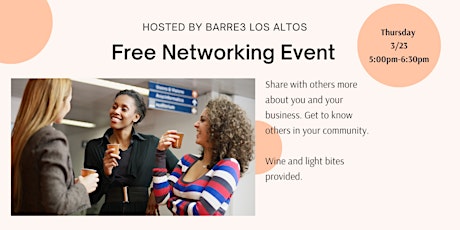 Free Networking Event at barre3 Los Altos