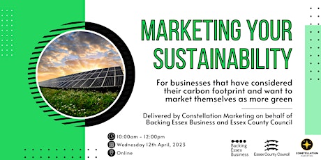 Marketing Your Sustainability