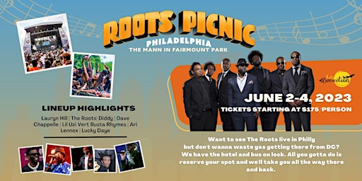 Roots Picnic 2023: DMV Bus Tour