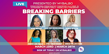Breaking Barriers - Women Empowerment & History Month Panel - Online