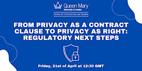 From Privacy as a Contract Clause to Privacy as Right: Regulatory Next Step