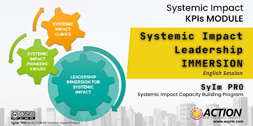 Leadership Immersion for Systemic Impact - SyIm KPIs MODULE primary image