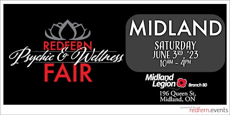 Midland Psychic & Wellness Fair, Saturday June 3rd from 10:00-4:00pm